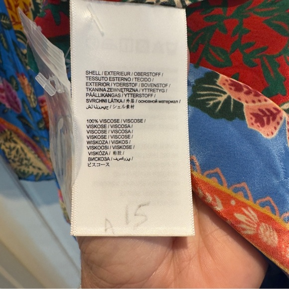 Farm Rio Pineapple Garden Kaftan Maxi Dress NWT Size L - Picture 6 of 10